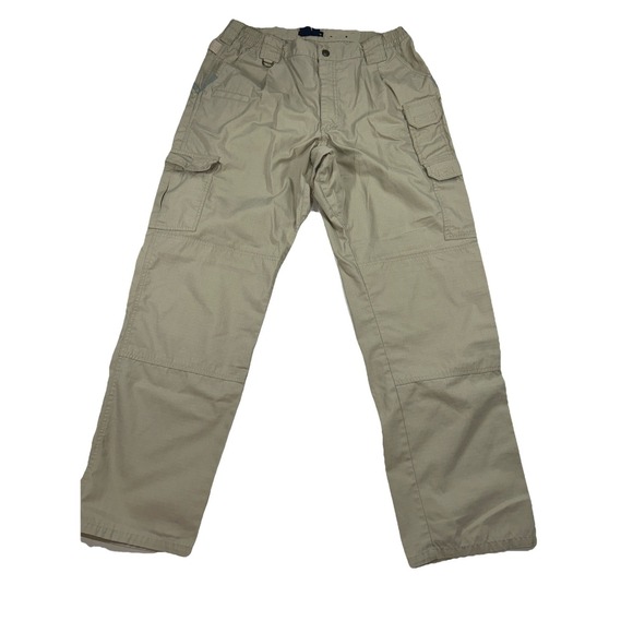 5.11 Tactical Series Ripstop Tan Mens 36/34 Cargo Pants Stretch Waist - Picture 3 of 8